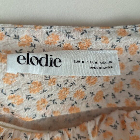 Elodie Ditzy Floral Balloon Sleeve crop top - Picture 5 of 8